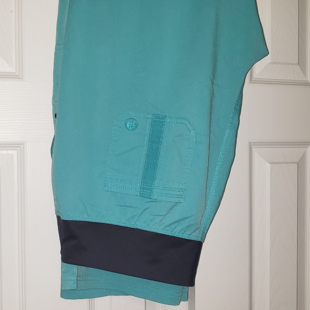 Purple label yoga scrub pants.